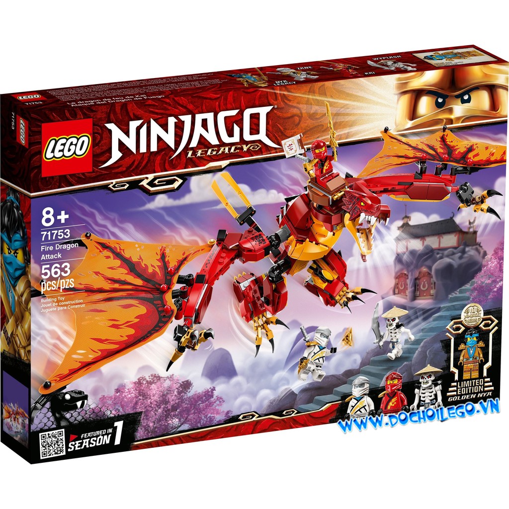 71753 LEGO Ninjago Legacy Fire Dragon Attack - Rồng phun lửa của KAI