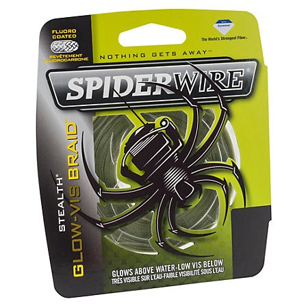 Dây bện câu cá tàng hình siêu bền Spider Wire Glow-Vis 114m