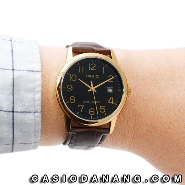Đồng hồ nam dây da Casio Standard chính hãng Anh Khuê MTP-V002GL-1BUDF (37mm)