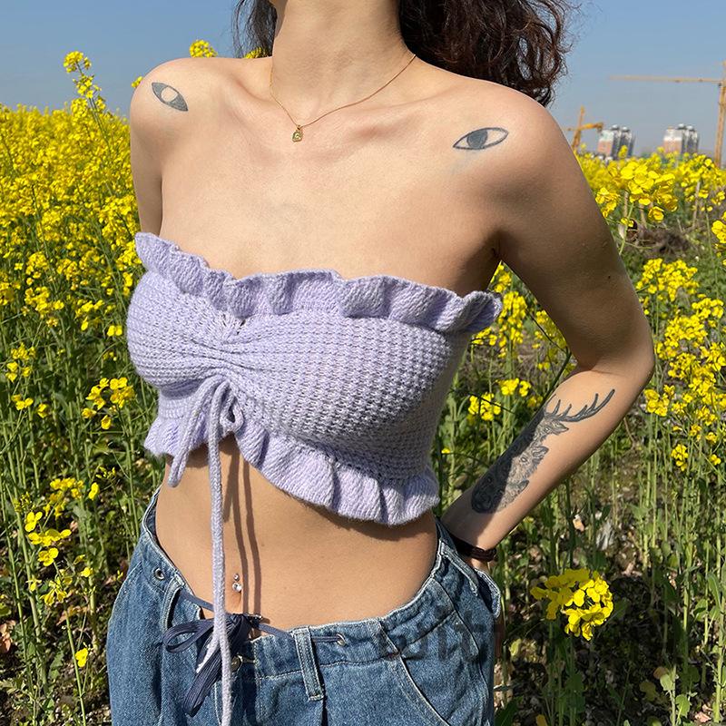 Áo ống màu sắc thời trang mùa hè cho nữ