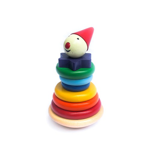 Đồ chơi cầu vồng chú hề winwintoys, tháp cầu vồng cho bé