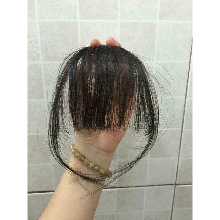 Toc Mái Mưa Tóc Thật Màu Đen