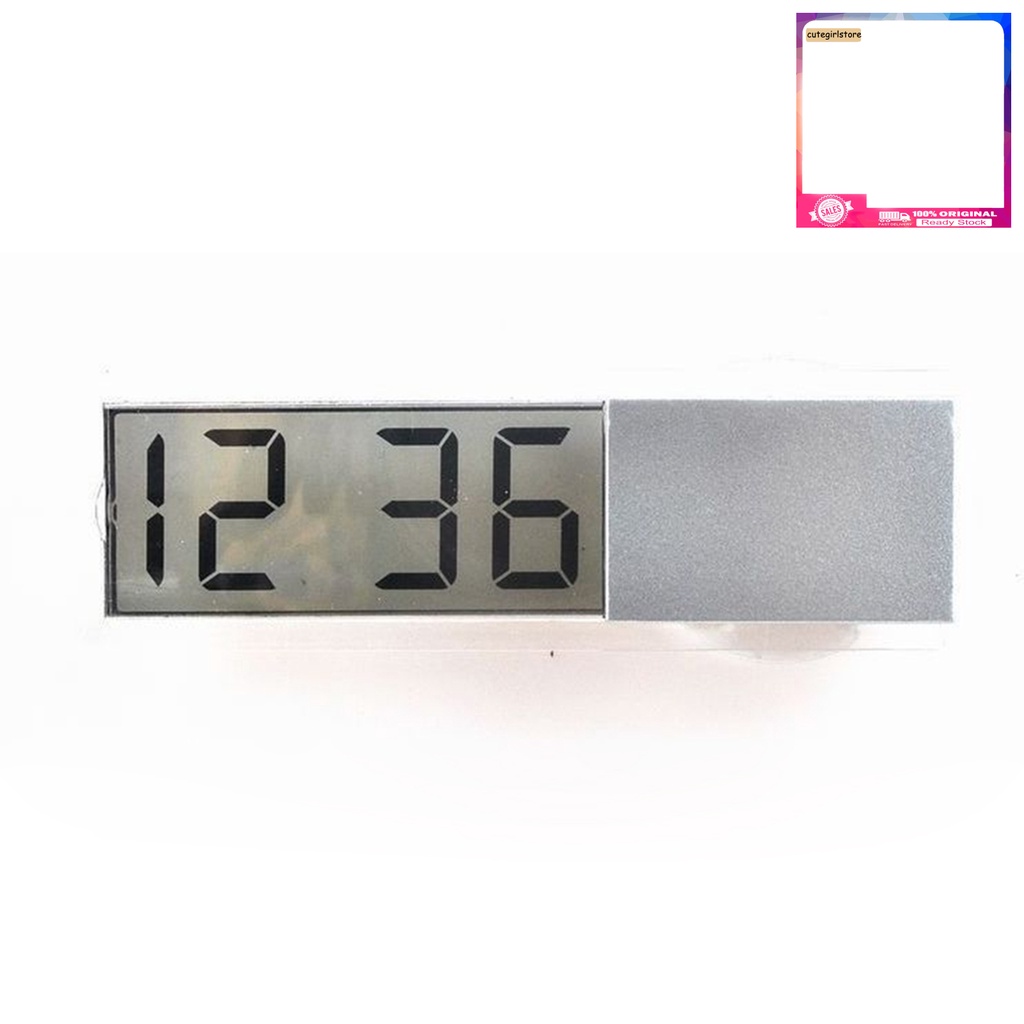 Đồng Hồ Kỹ Thuật Số Màn Hình LCD Có Giác Hút Gắn Kính Chắn Gió Xe Hơi