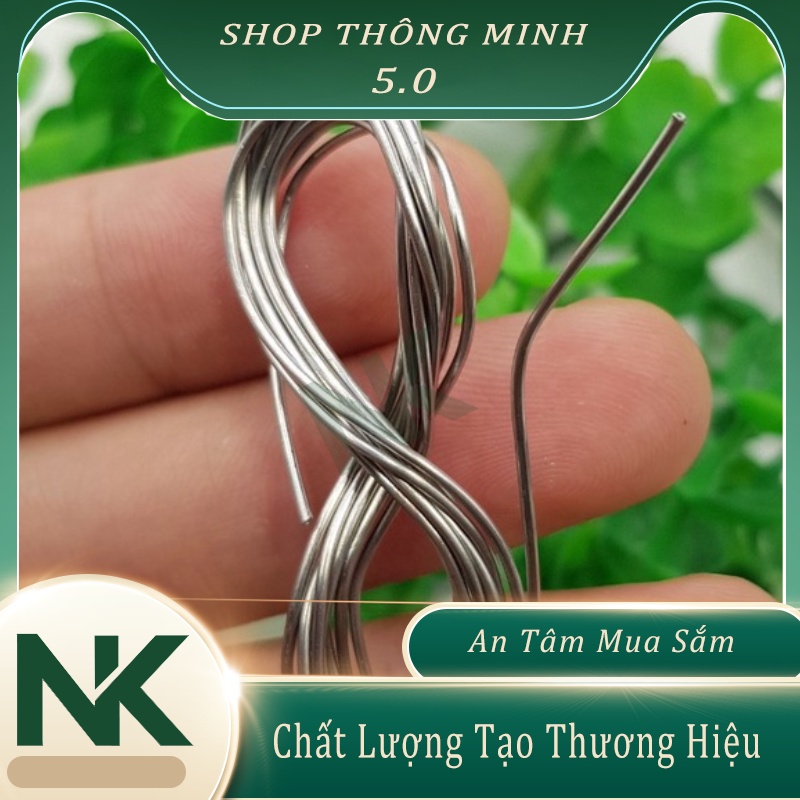 Thiếc Hàn 0.8MM SN63 Hàn Bóng 1 MétThiếc SN63 sợi 0.8mm chuyên dụng cho mạch điện