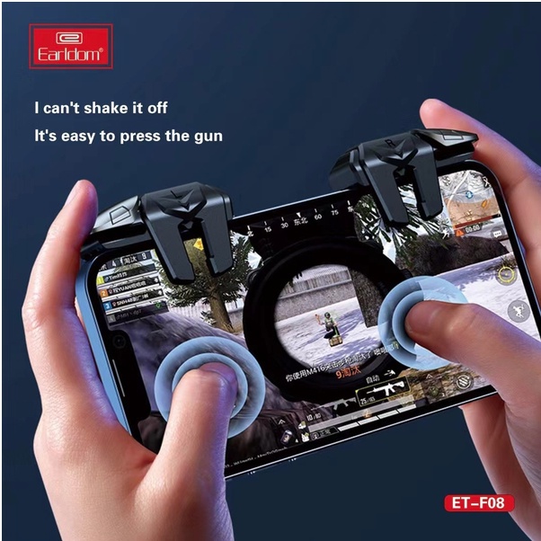 🛑CHÍNH HÃNG EARLDOM🛑 Tay Cầm Chơi Game Tản Nhiệt Điện Thoại & Phụ Kiện Nút Bắn PUBG Chơi Liên Quân PUG MOBA LOL