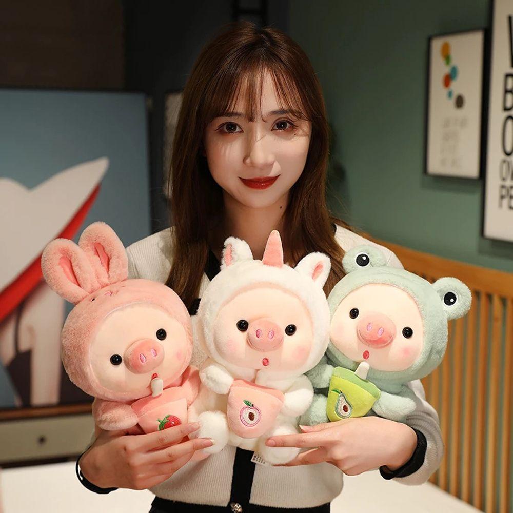 Đồ chơi nhồi bông Hình Chú Heo Hoạt Hình 25CM Dành Cho Bé