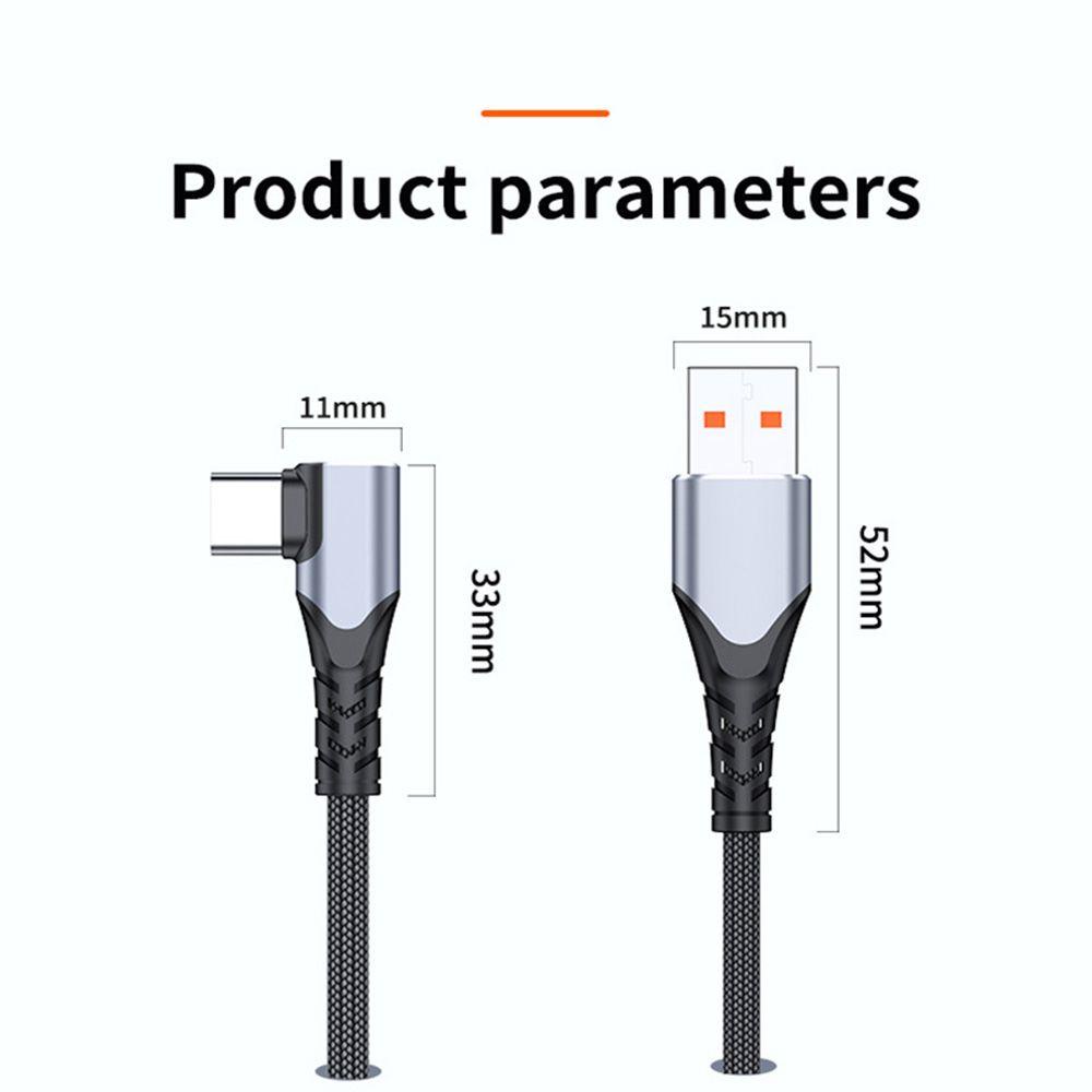 MYRONGVN Cáp Sạc Nhanh Và Truyền Dữ Liệu Đầu USB C Sang USB Type C 90 Độ 6A SCP Cho Huawei OPPO VOOC OnePlus