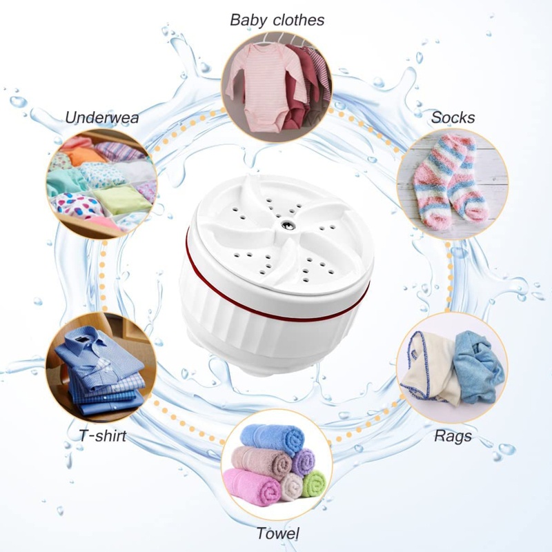 Tua Bin Giặt Mini Bằng Sóng Siêu Âm Tiện Dụng Cho Du Lịch