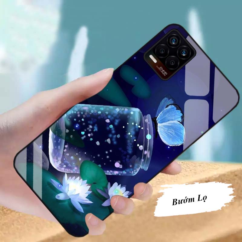 Ốp Realme 8, Realme 8 Pro Lưng Kính Cường Lực Cao Cấp Mới Nhất