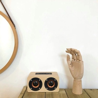 Loa nghe nhạc, loa bluetooth vân gỗ phong cách Bắc Âu - Decor nhà Sò