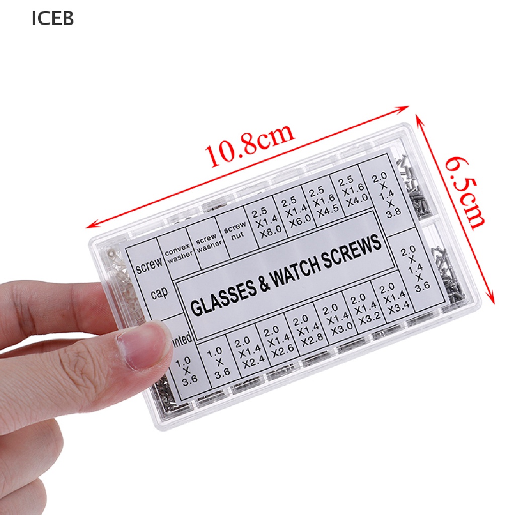 Ic 1000 Ốc Vít Nhỏ Và Tua Vít Sửa Kính Mắt Đồng Hồ Của tôi