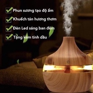 Máy Xông Tinh Dầu Aroma 300ml Máy Khuếch Tán Tinh Dầu Phun Sương Toả Hương Vĩnh Biệt Vi Khuẩn Mùi Hôi Ẩm Mốc &amp; Đuổi Muỗi