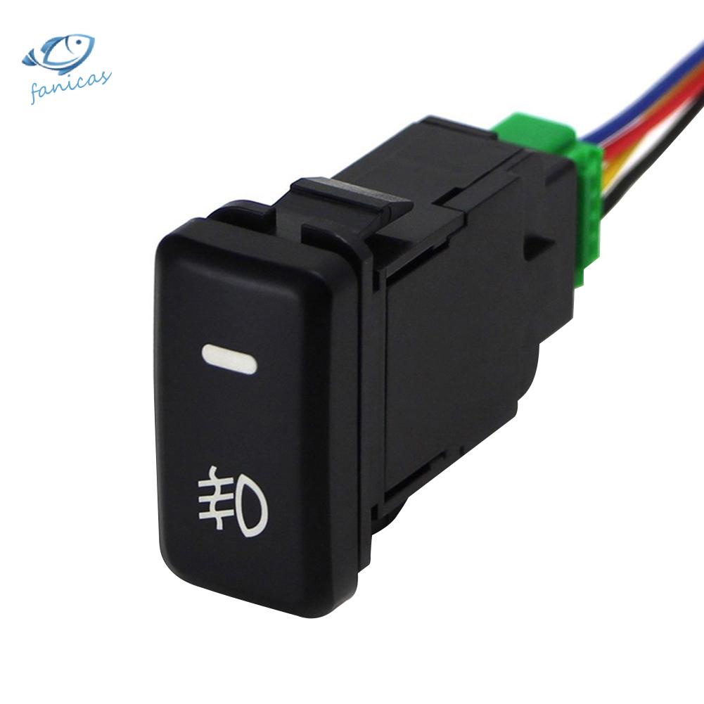 Nút bấm điều khiển đèn sương mù 4 dây màu vàng cho Toyota