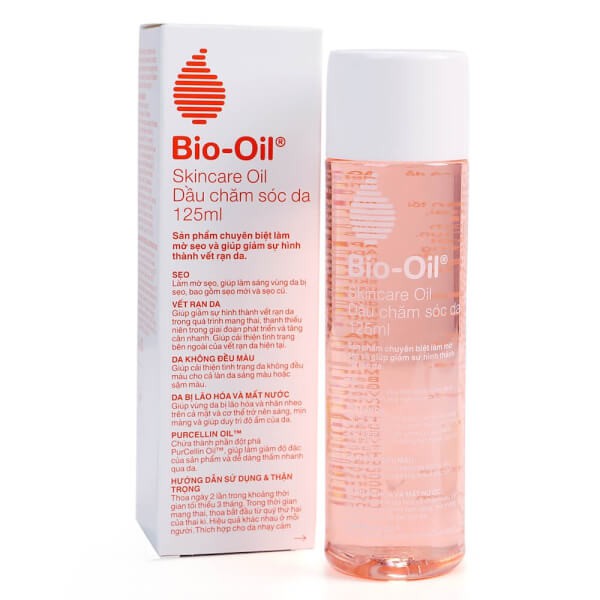 Tinh dầu Bio-Oil 125ml giúp làm mờ sẹo và giảm thâm nám rạn da