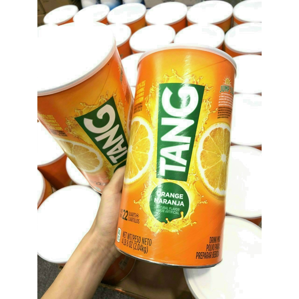 Date 2022. Bột pha nước cam Tang 2.04kg Mỹ, thơm ngon, giàu vitamin C, tăng sức đề kháng
