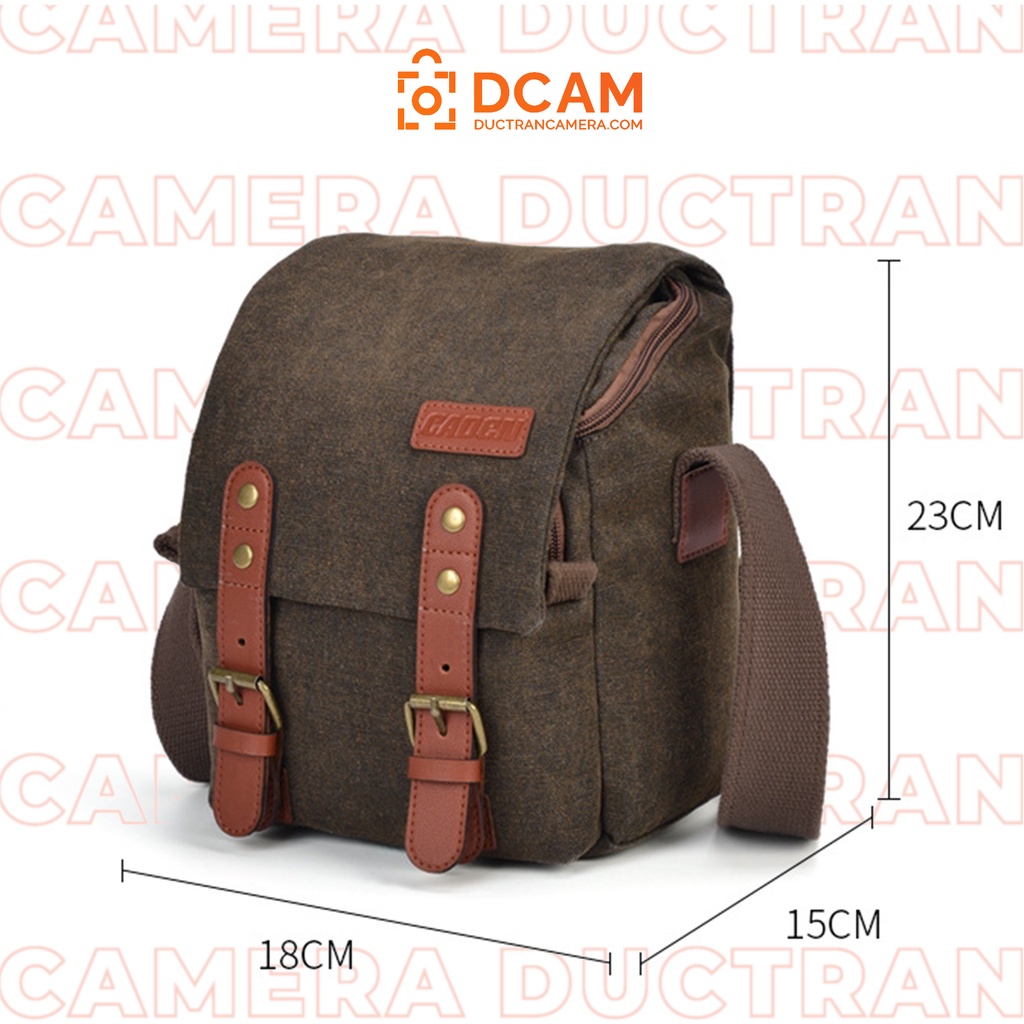Túi máy ảnh Caden Vintage Mini kiểu dáng bụi bặm thời trang CT05