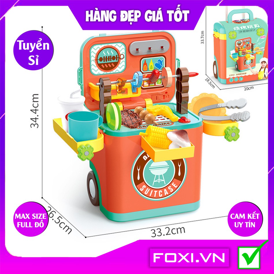 Bộ đồ chơi nấu ăn-bác sĩ-nướng BBQ Foxi-nhập vai-giáo dục hướng nghiệp-có pin-âm thanh như thật-hàng loại 1-to và đẹp