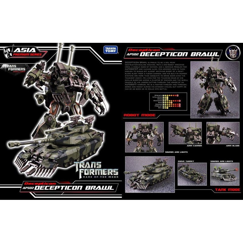 Mô hình Takara Tomy Transformers: APS-02 Decepticon Brawl - Asia Premium