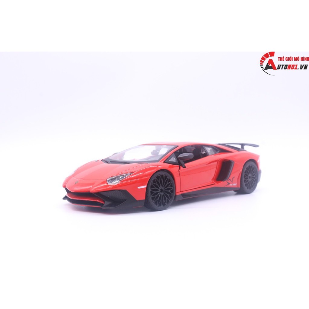 MÔ HÌNH LAMBORGHINI AVENTADOR LP 750-4 SV PLUS 1:24 BBURAGO 3667