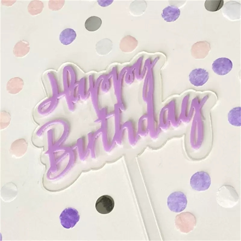 Que Cắm Trang Trí Bánh Kem Chữ Happy Birthday