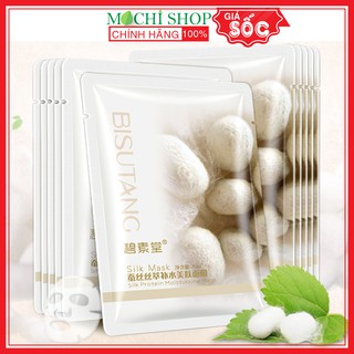 Mặt Nạ Tơ Tằm Protein Bisutang Cấp Ẩm, Thải Độc, Trắng Da, Chống Lão Hóa, Dưỡng Da Nội Địa Trung Chính Hãng - MOCHI SHOP