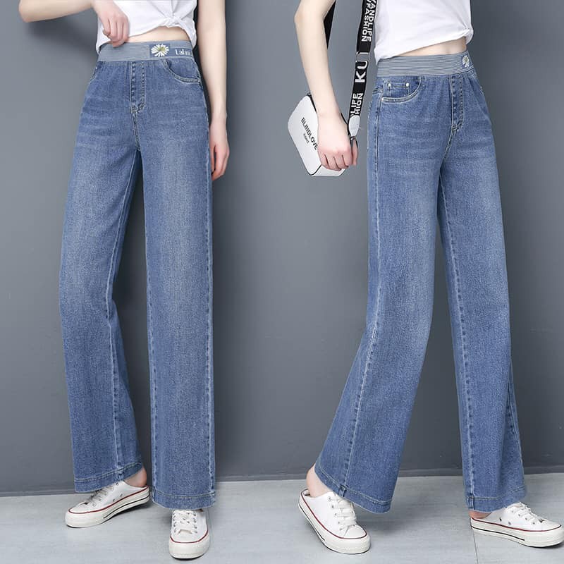 193P65 - Quần jean nữ ống rộng hàng nhập - giá 620k