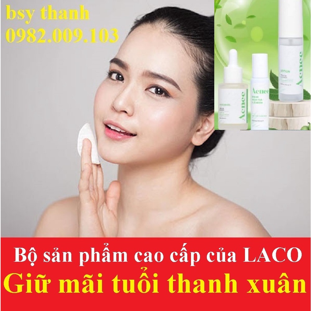 lotion Tràm Trà - Lá Neem Laco Acnee tinh chất chấm mụn giảm da mụn