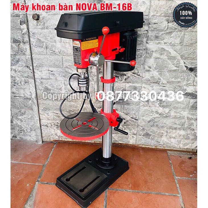 Máy khoan bàn cao cấp NOVA BM-16B vô cùng tiện dụng