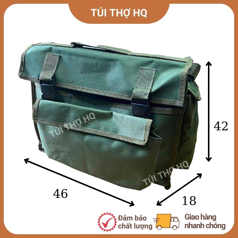 Túi đựng đồ nghề sửa chữa D46 x R18 x C42 cho thợ điện tử, điện lạnh vải nhựa bạt dày dặn siêu bền - túi thợ HQ