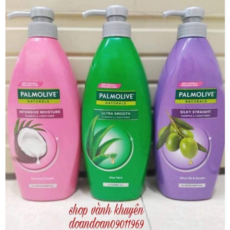 Dầu gội xả 2in1 Palmolive thiên nhiên 180ml/600ml