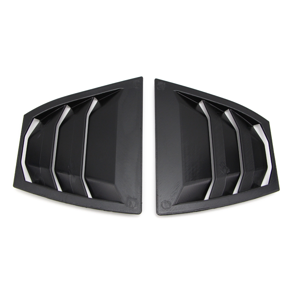 Ốp nhám màu đen thoát khí bọc cửa kính hông xe Mazda 3 Axela 2014 2015 2016 2017 2018