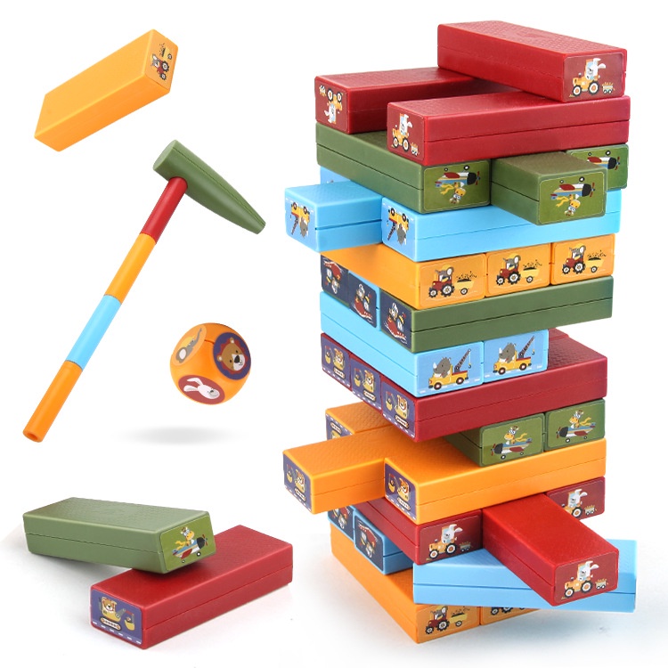 ZHANQI TOYS Set đồ chơi xếp hình cân bằng Zhan Qi Toys bằng gỗ dành cho trẻ em DIY