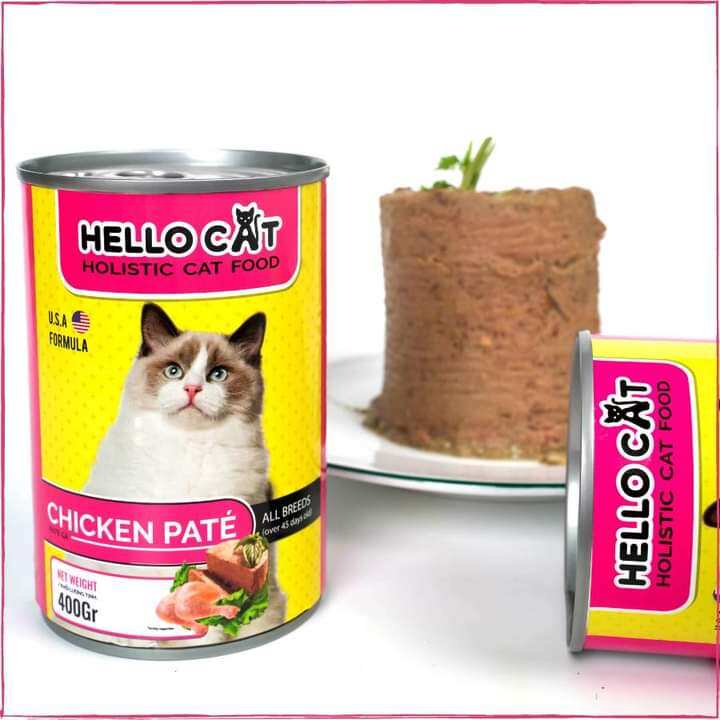 pate Hello cat 400gr vị gà và cá ngừ cho mèo yêu