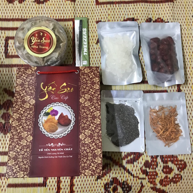 Chân tổ yến ít lông  loại 1 , yến thô nha trang, khánh hoà 100g+🎁🎁🎁