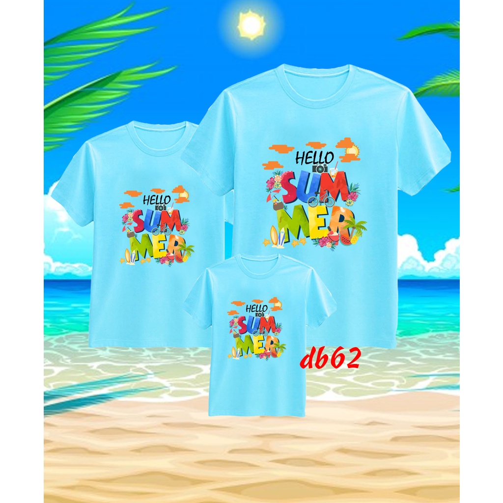 áo thun gia đình SUmmer đi biển -- [Giá niêm yết là giá của 1 áo]