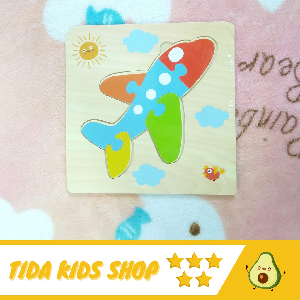 Đồ Chơi Xếp Hình Gỗ Puzzle, Bộ Đồ Chơi Gỗ 3D Loại Mỏng Cho Bé Giá Tốt ❤️ Freeship ❤️ TiDa Kids Shop