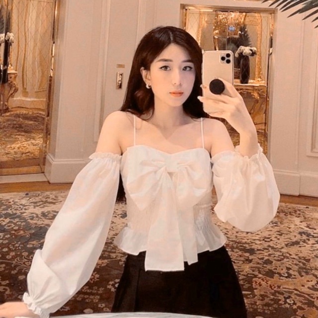 [Mã WASKT304 giảm 15% tối đa 30K đơn 99K] ÁO TRẮNG NƠ NGỰC RỚT VAI