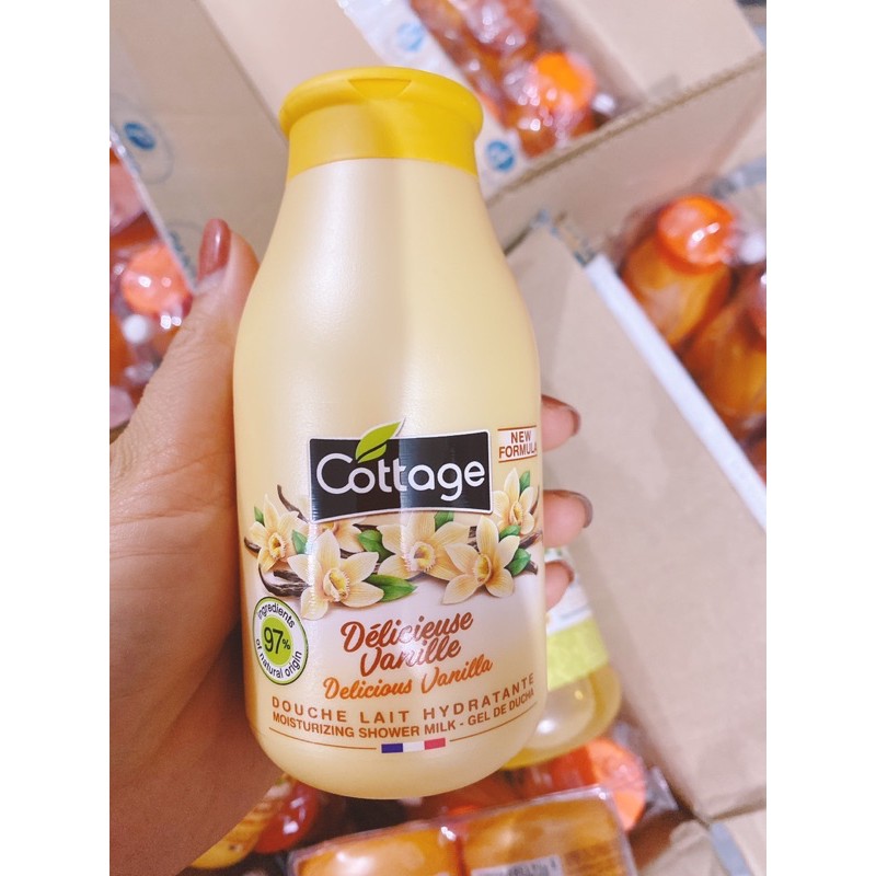 [HÀNG AUTH] SỮA TẮM DƯỠNG THỂ / COTTAGE /Sữa tắm trắng da Cottage 750ml Của Pháp