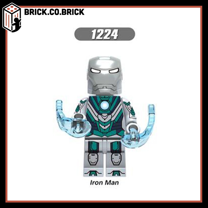Iron Man Giáp cực đẹp MK50 MK32 Đồ chơi Lắp ráp Siêu Anh Hùng Người Sắt Minifigure Super Hero X0253