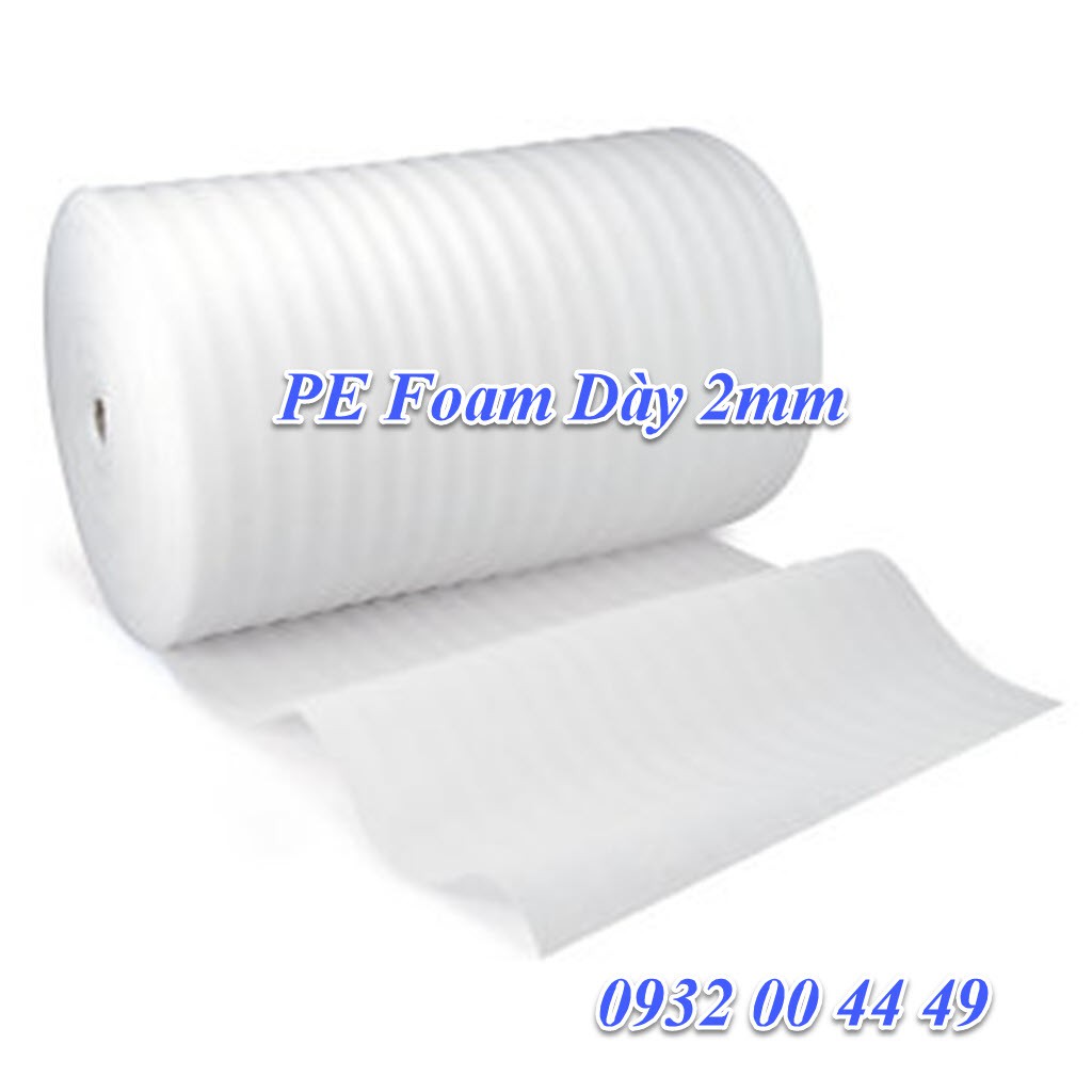 1 Mút Xốp PE Foam Dày 2mm Rộng 105cm Gói Hàng