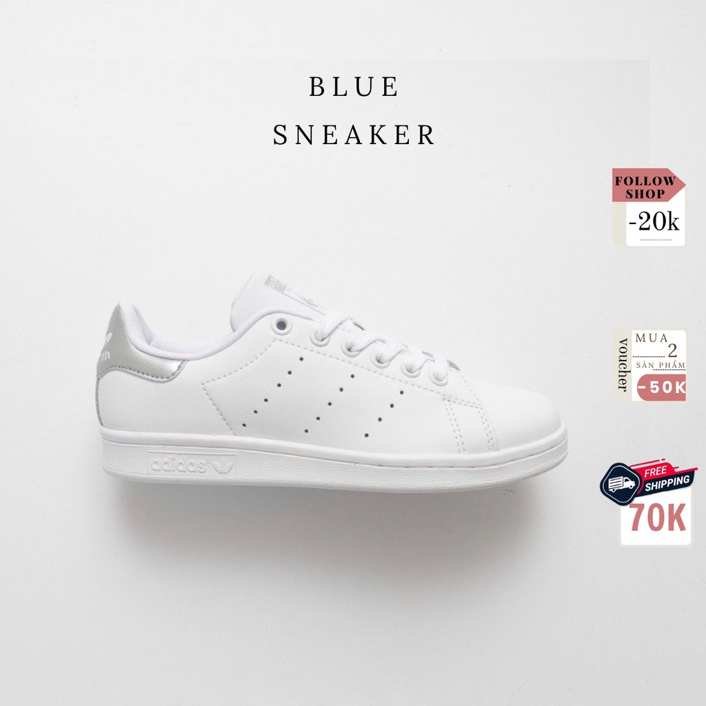 Giày Sneaker Adidas Stansmith gót Xám