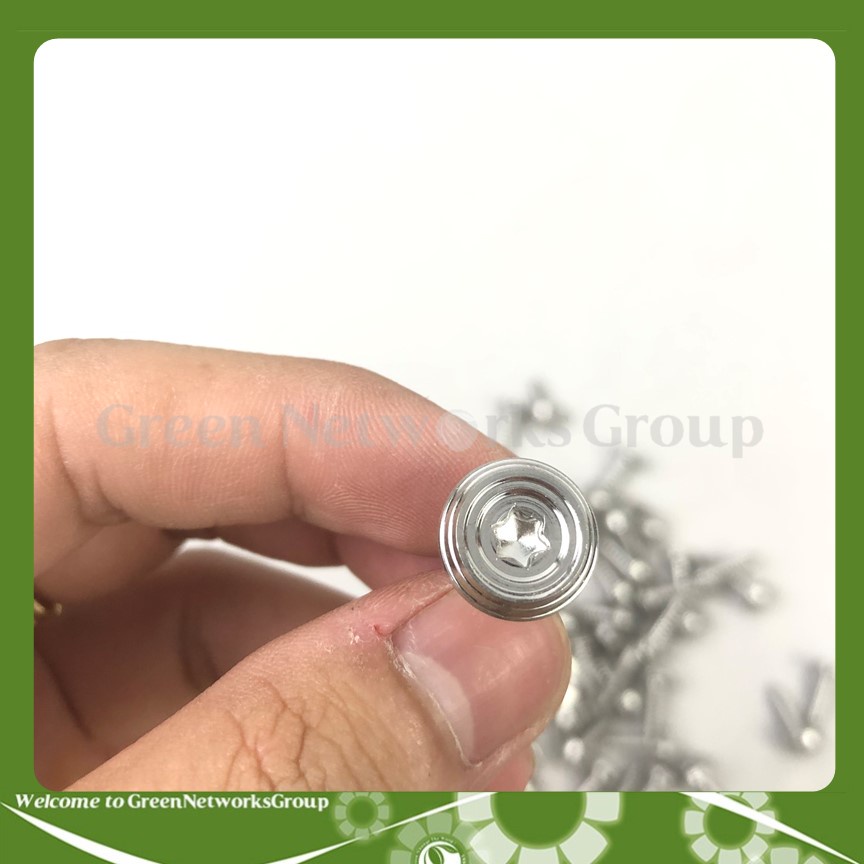 Ốc salaya xoắn 5ly dàn áo đầu lục giác bông Greennetworks ( 1 cái )