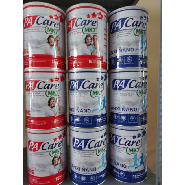 Sữa bột PACare 900g sure và canxi nano
