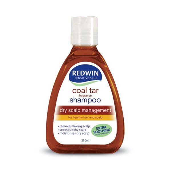 Dầu gội ngăn gàu, nấm, giảm nhờn Redwin Coal Tar / Tea tree Úc - 250ml