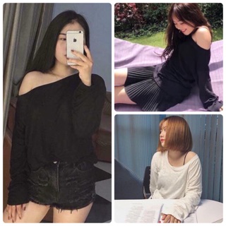Áo thun lệch vai