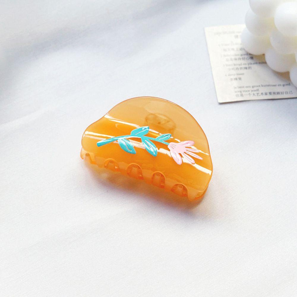 Kẹp Tóc Acrylic Họa Tiết Hình Học / Dâu Tây / Cherry Dễ Thương Phong Cách Hàn Quốc WMES15H