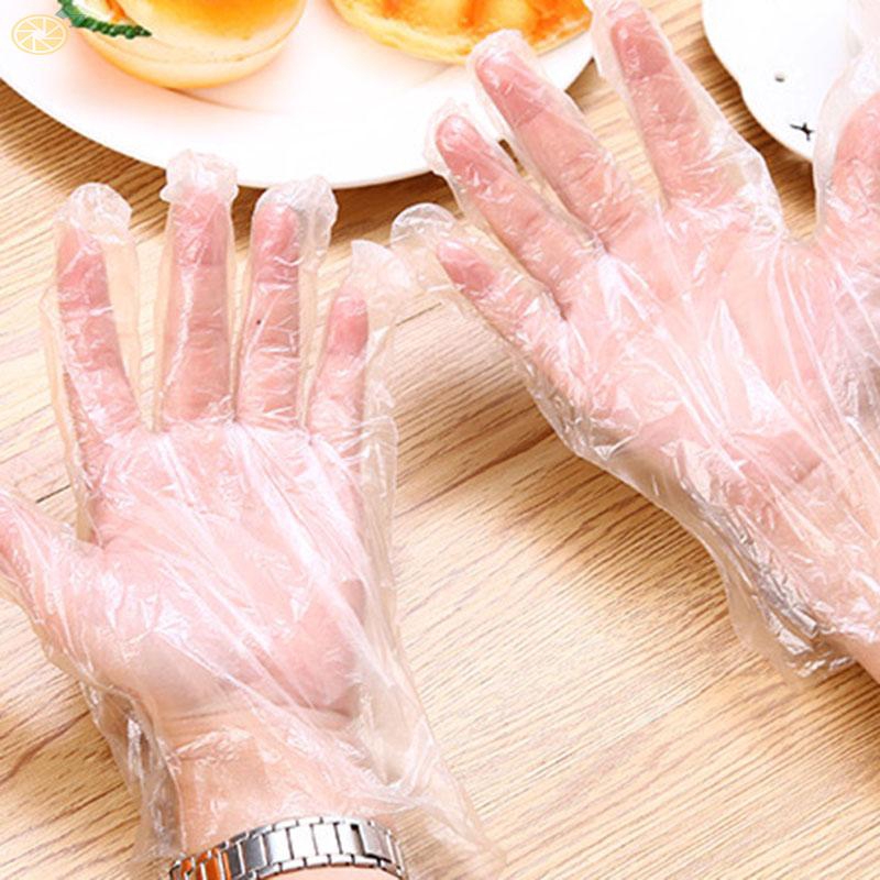 Disposable Gloves Cleaning Glove Clear Polythene PE Plastic Food Safe Hot Brand New High Quality Durable Useful
