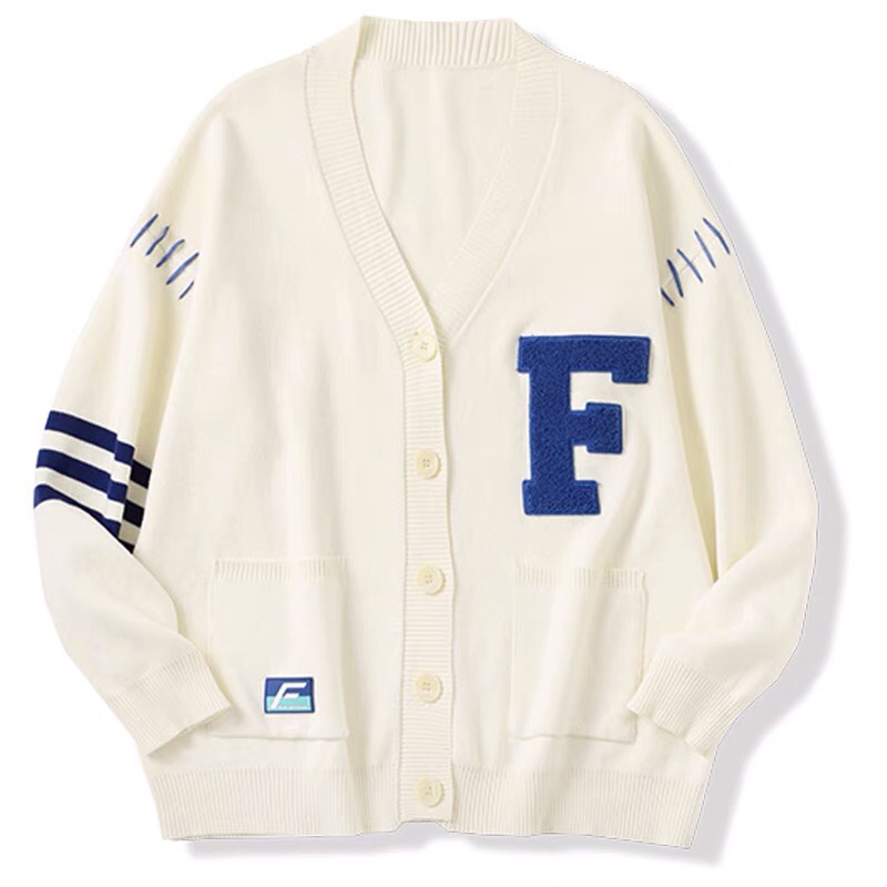 ÁO KHOÁC CARDIGAN LEN ULZZANG NỮ DÀI TAY TRẮNG BE HÀN QUỐC