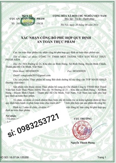 Sữa tăng cân Top Mas - 800gr