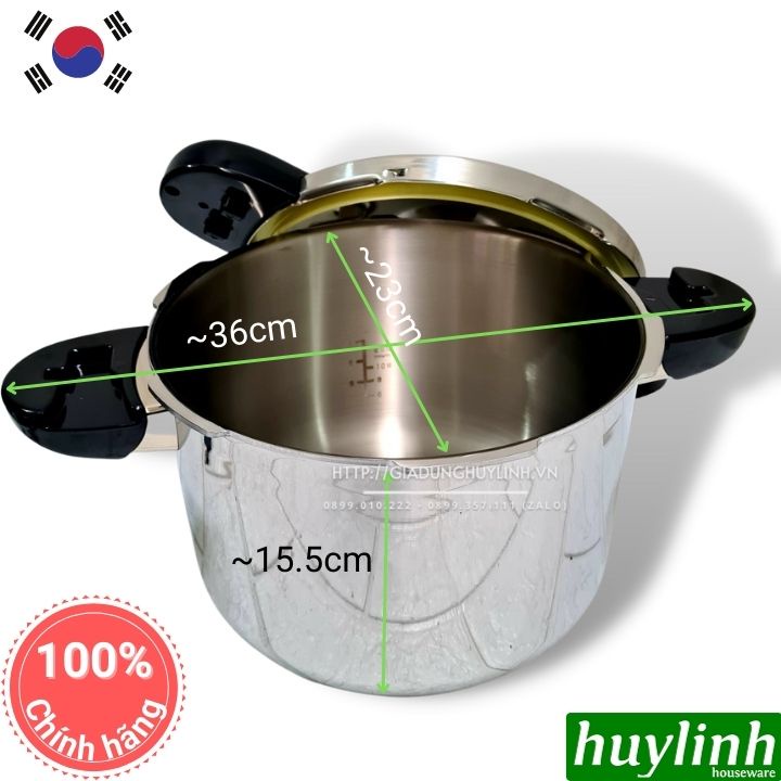 Nồi áp suất Inox đáy từ PoongNyun TCPPC-10 - 5.5 lít - Made in Hàn Quốc